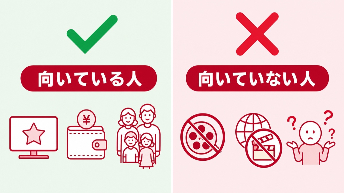 DMM TVが向いている人・向いていない人
