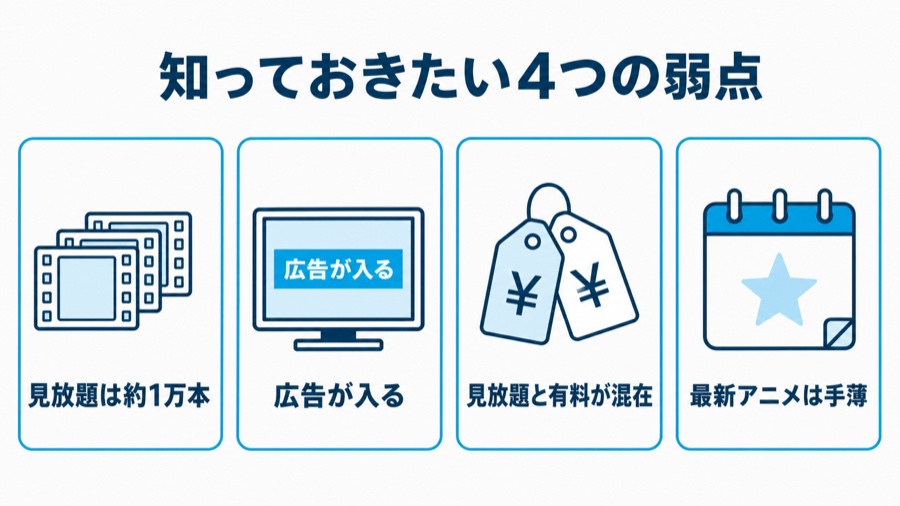 Prime Videoのデメリット4つ