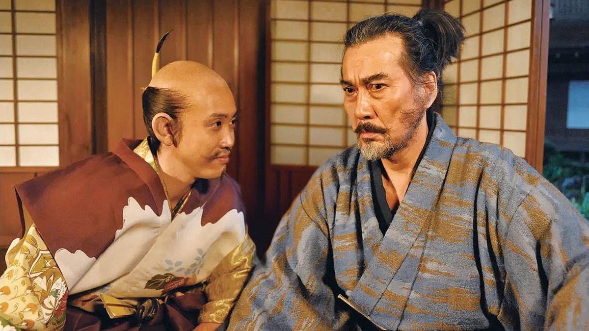 清須会議 座敷で並ぶ秀吉と勝家