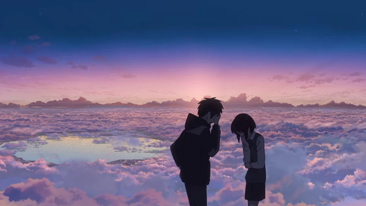 君の名は。 黄昏時に互いの姿が見える瀧と三葉