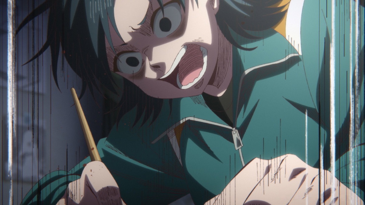 これ描いて死ね 追い詰められながら原稿に向かう場面